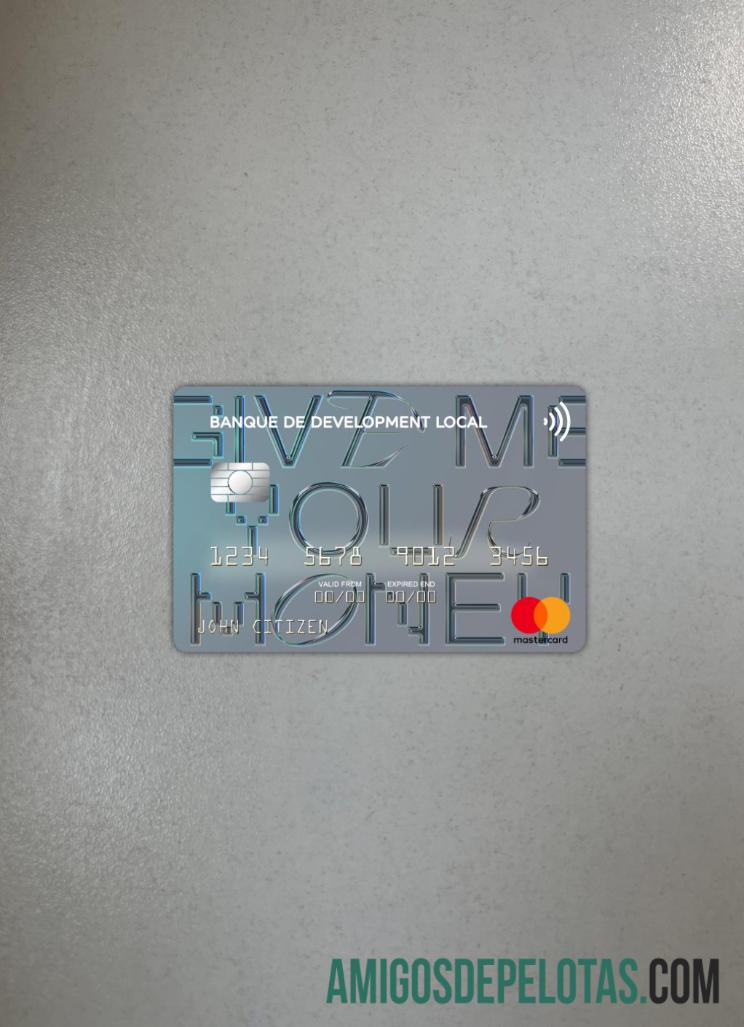 Banco de Desenvolvimento Local da Argélia Mastercard Photolook Front baixar para verificação